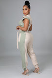 Olivia Olive Jumpsuit