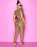 Notice Me "GOLD" Sequins 1 Piece Jumpsuit