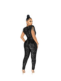 Notice Me "BLACK" Sequins 1 Piece Jumpsuit