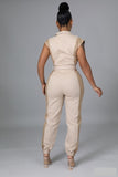 Olivia Khaki Jumpsuit